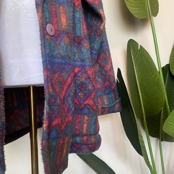 Vintage 80s colorful southwestern Nuggets jacket coat size medium - Picture 4 of 8